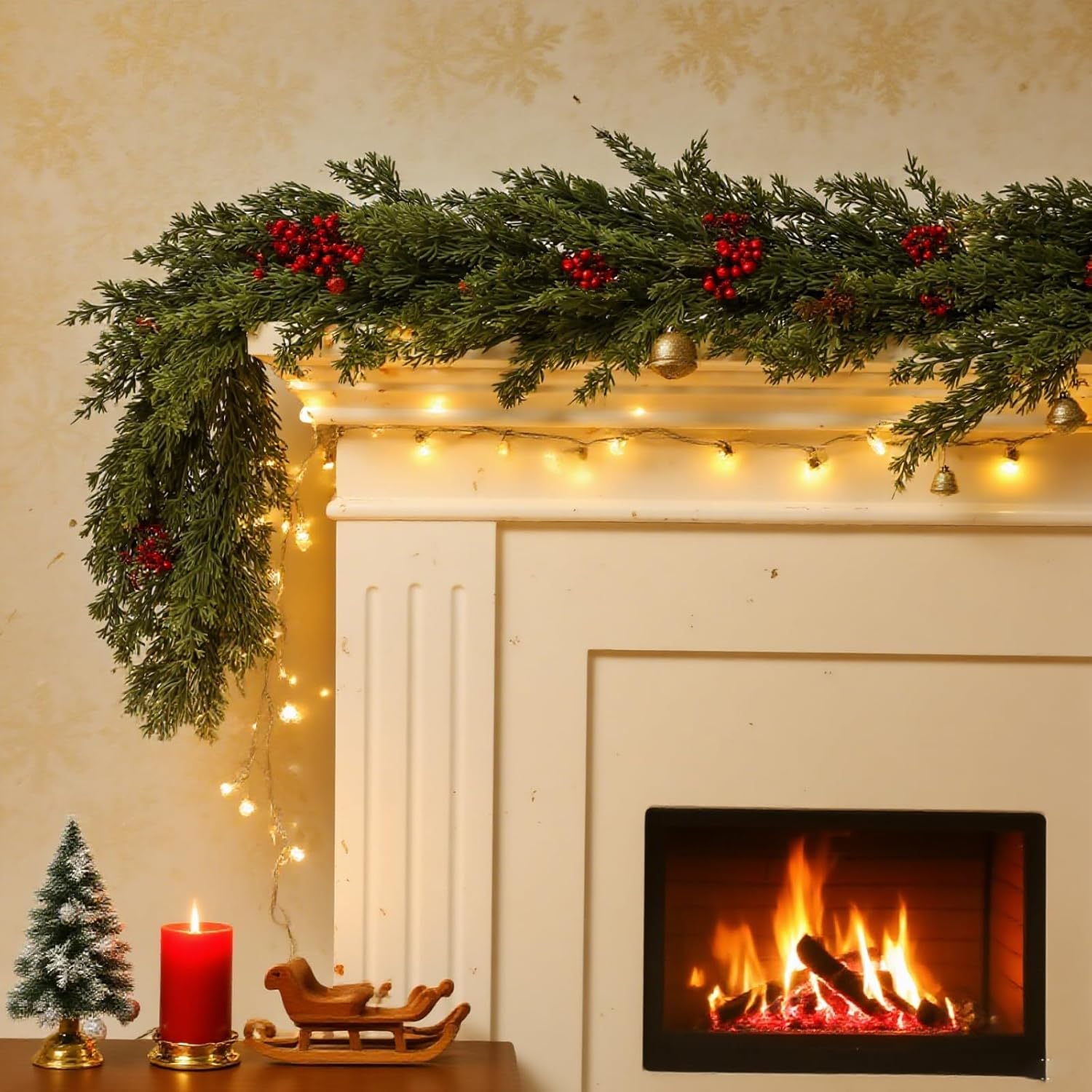 Rattan Plant Basket - Piante Artificiali, Albero di Natale, Ghirlanda