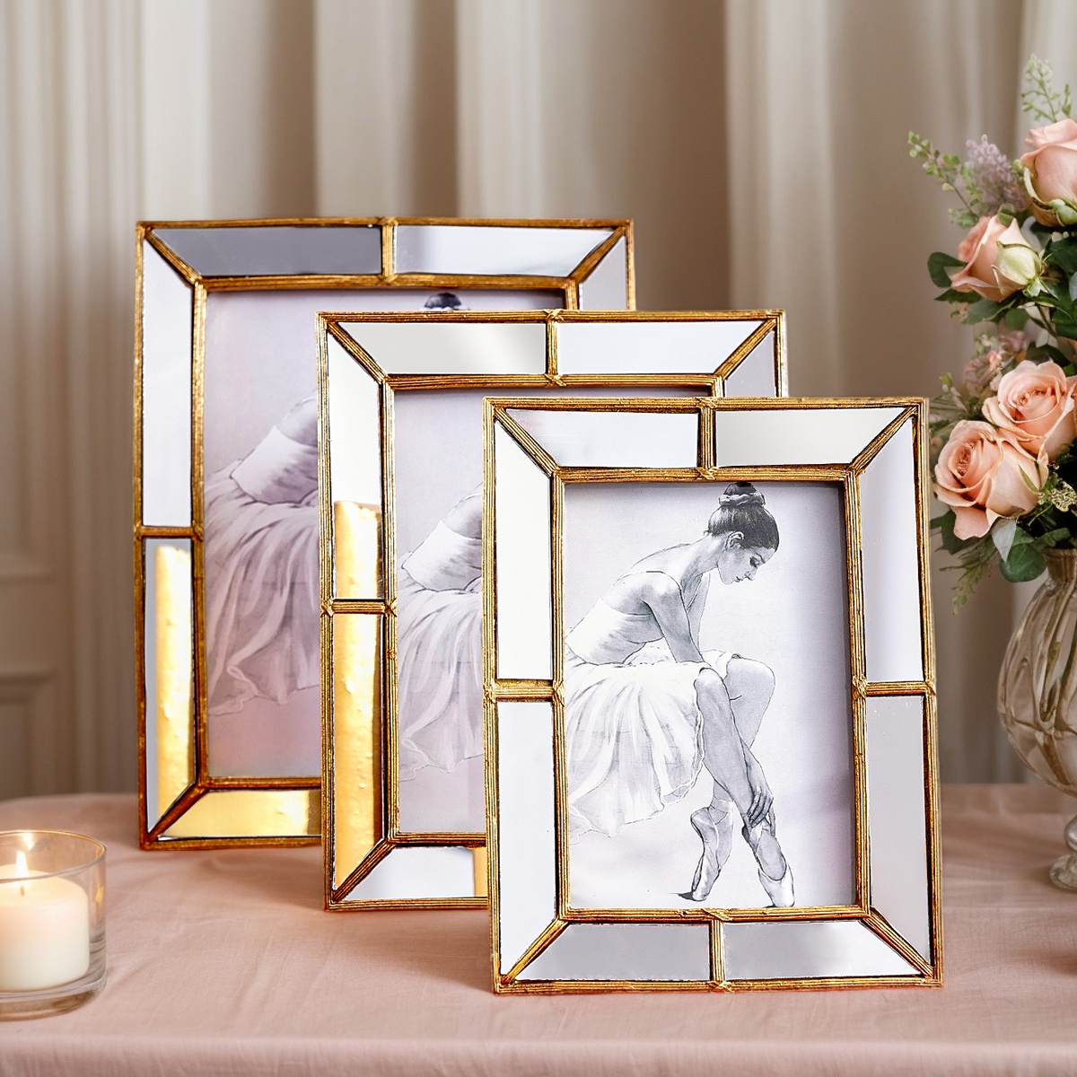 Bamboo Photo Frame - 1 pezzo, cornice per foto con