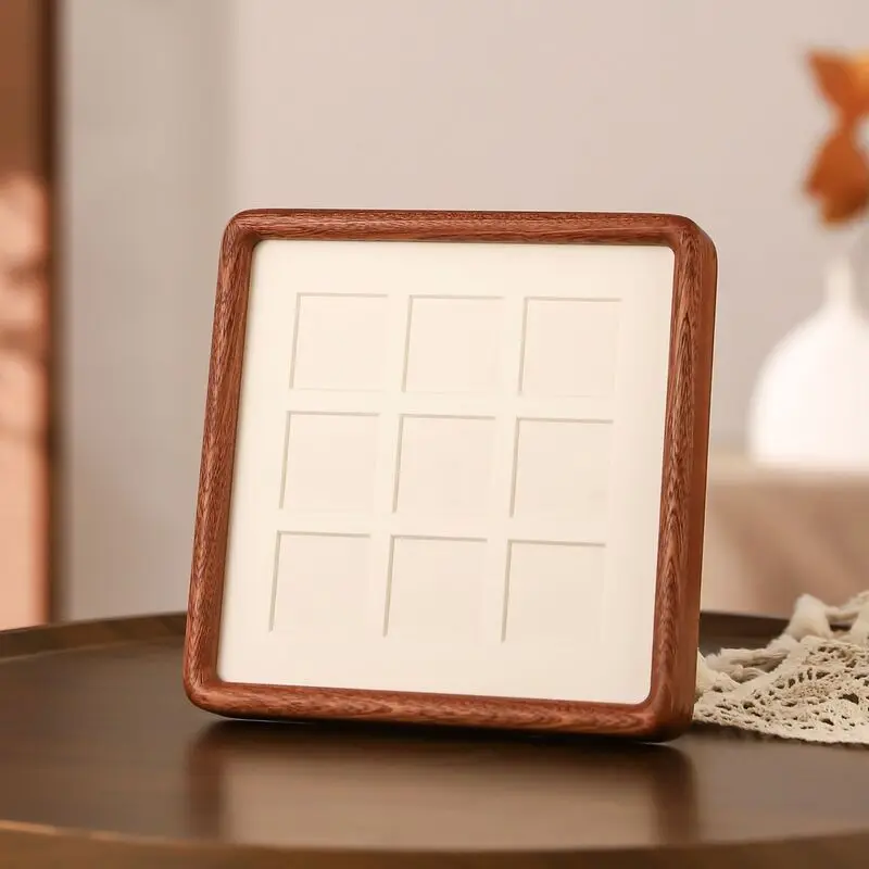 Bamboo Photo Frame - Cornice quadrata in legno per foto,