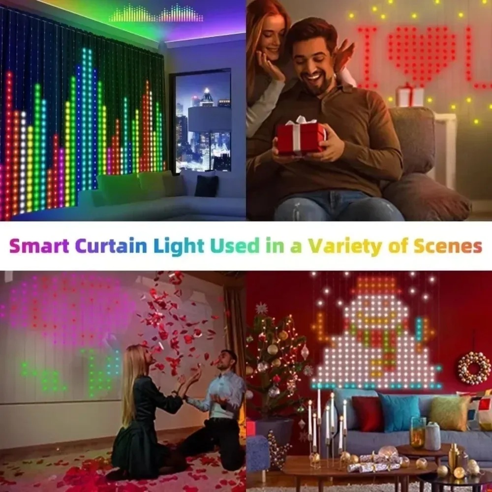 Luci a tenda LED con pixel, co - Home Decor Free App recensione e prezzo