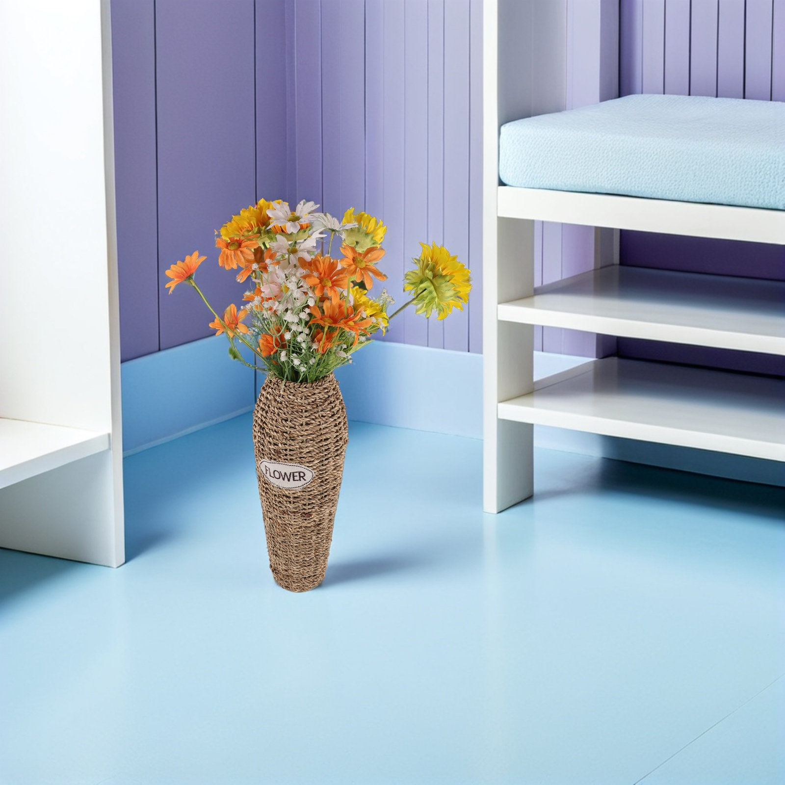 Vaso da terra in rattan, alto  - Pampas Grass Decor recensione e prezzo