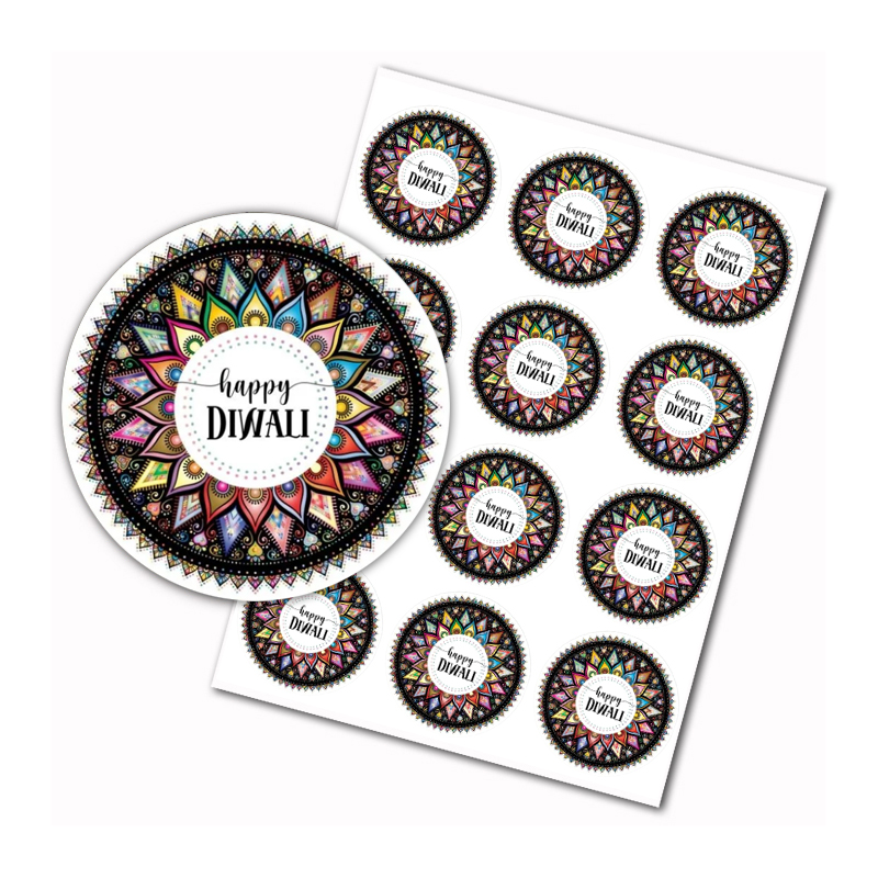 Happy Diwali stickers Indian F - Home Decor Indonesia recensione e prezzo