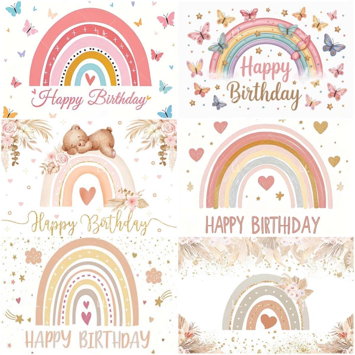 Fondale arcobaleno bohémien, a - Pampas Grass Decor recensione e prezzo