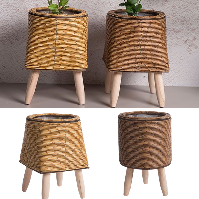 Fioriere con mensola per fiori - Rattan Plant Basket recensione e prezzo