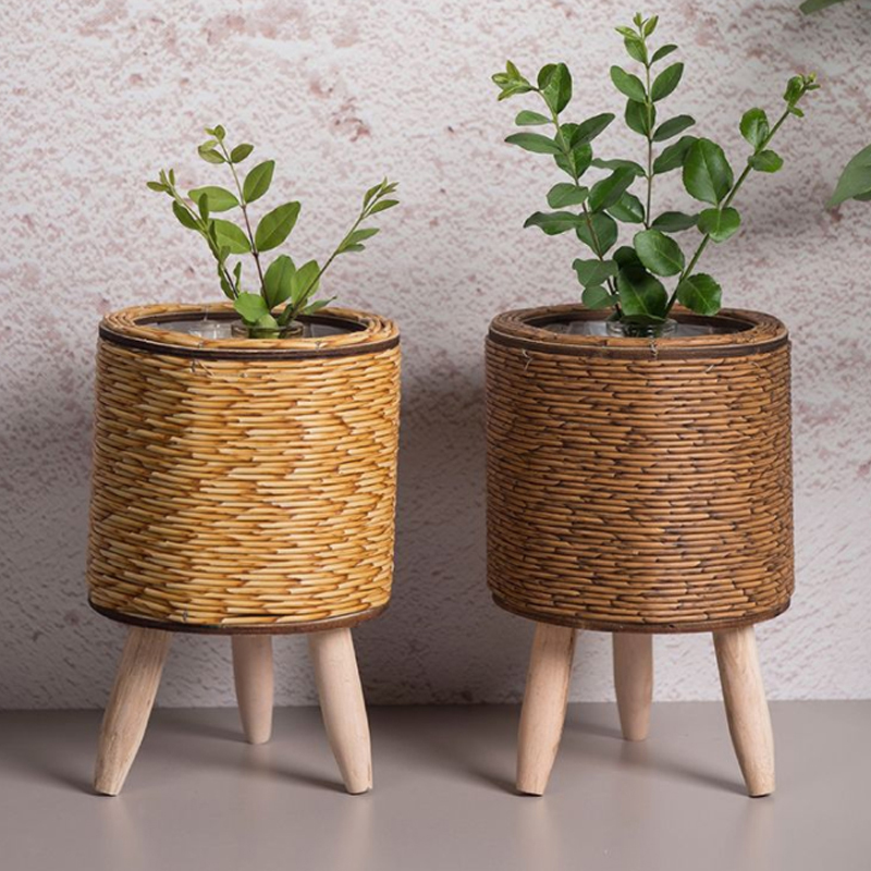 Fioriere con mensola per fiori - Rattan Plant Basket recensione e prezzo