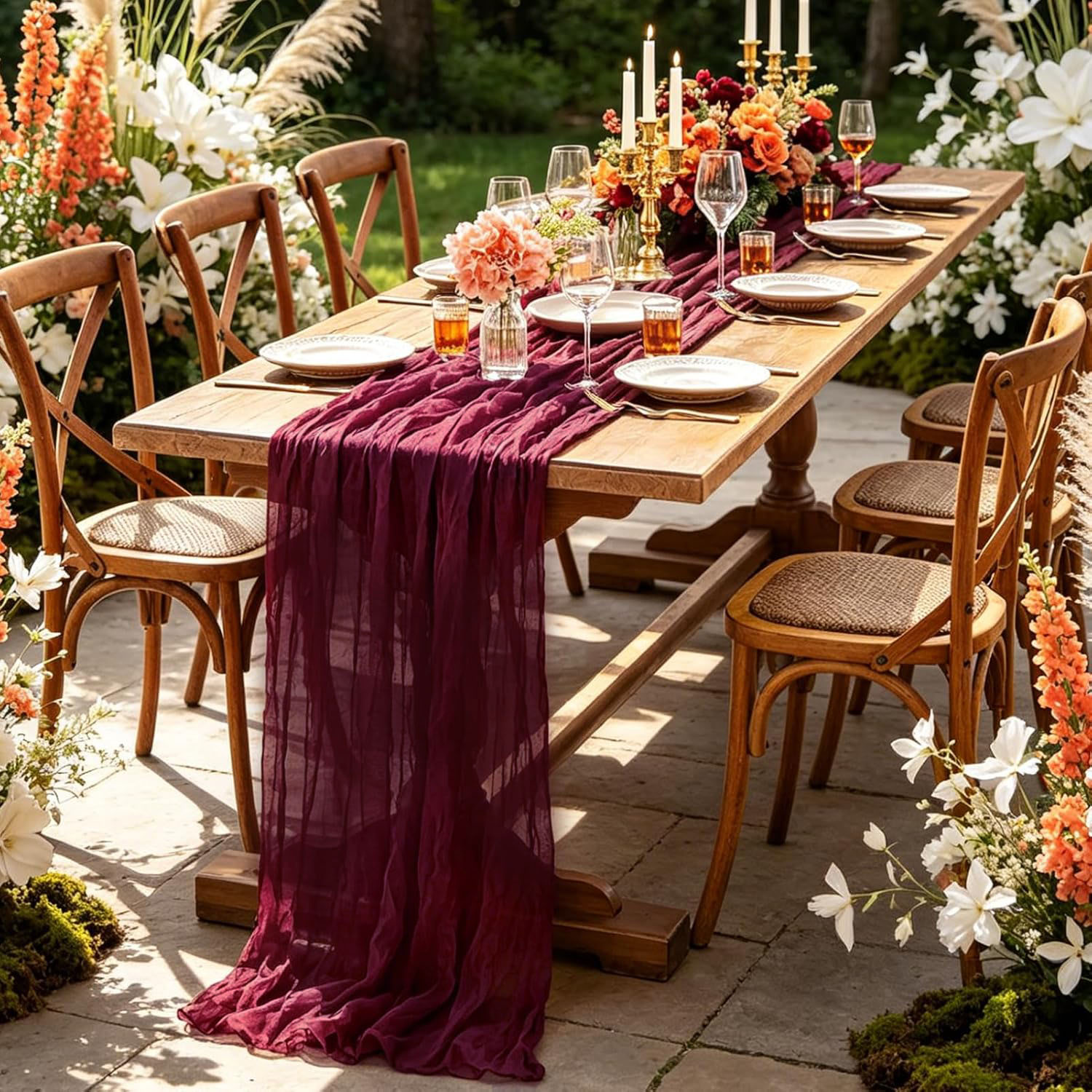 Set di 10 Runner da Tavola in  - Linen Table Runner recensione e prezzo
