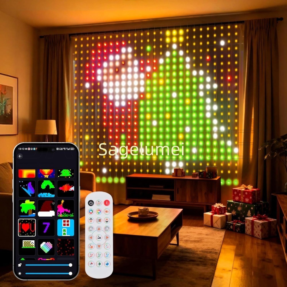 Tenda luminosa a LED intellige - Home Decor Free App recensione e prezzo